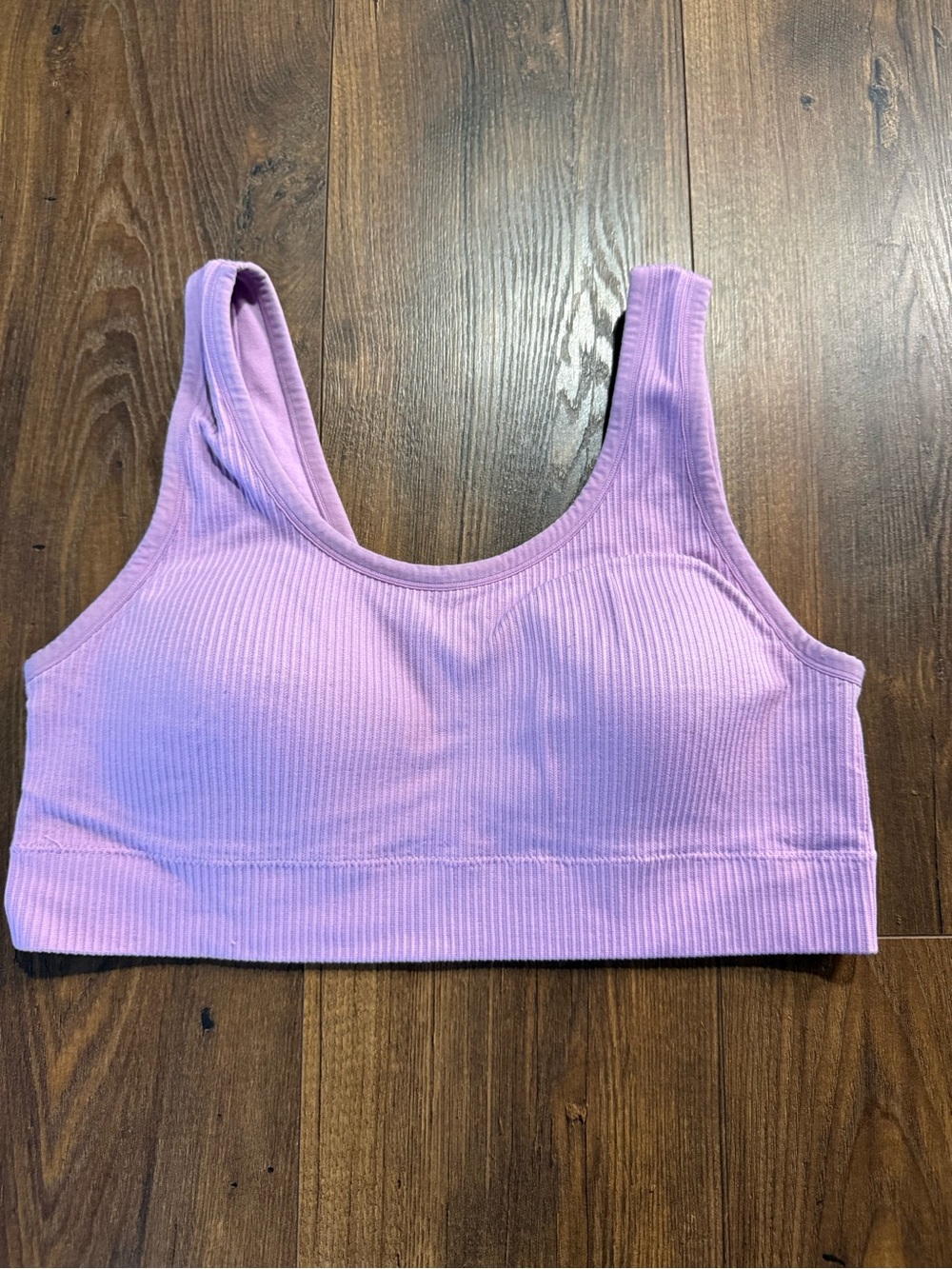 Torrid Women’s Scoop Neck Ribbed Seamless Bralette Size 1 Lavender